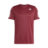 Adidas T-shirt Club 3-Stripes Padel Burgundy