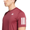 Adidas T-shirt Club 3-Stripes Padel Burgundy